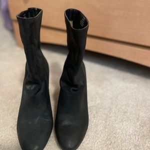 Lucky Brand Walwyn Leather Boots - Black 8